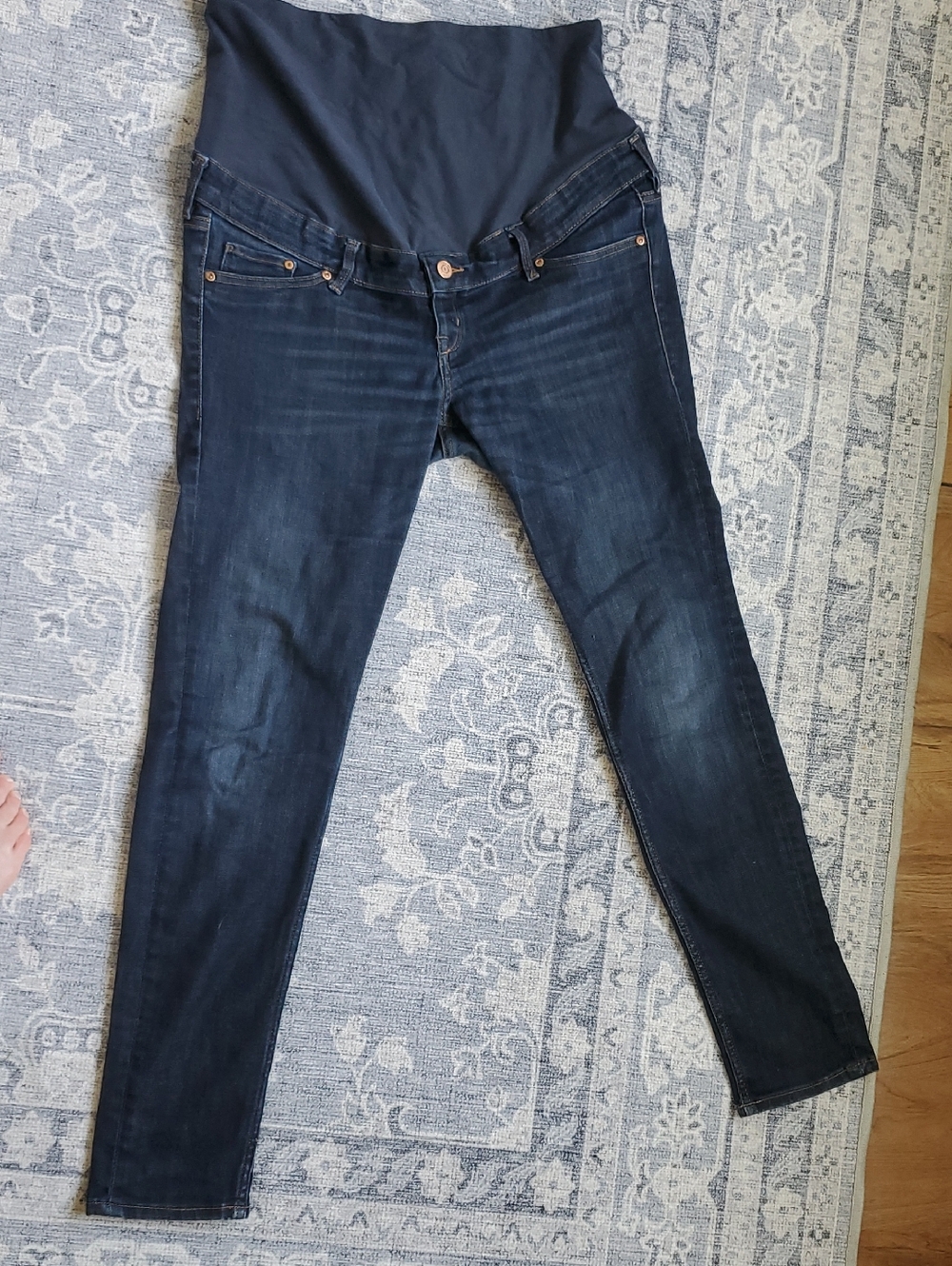 Dark Blue Maternity Skinny Jeans